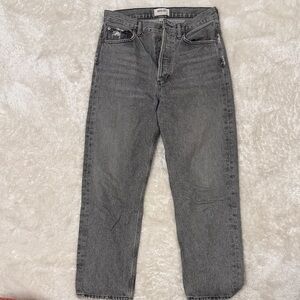 Agolde Women’s Charcoal Straight Jeans